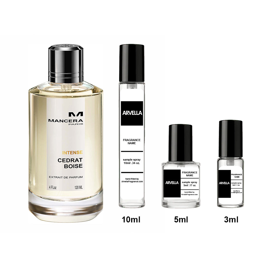 Mancera Cedrat Boise Intense Sample 3ml Spray - Arvella Fragrance